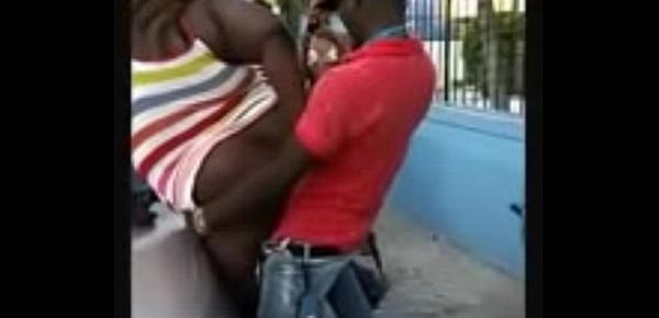  Caribbean Couple Fukin in public